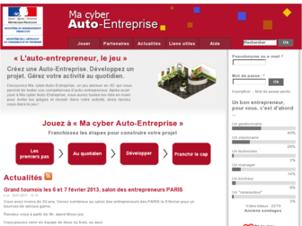 macyberautoentreprise.pme.gouv.fr website preview