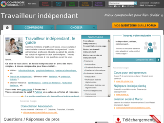 travailleur-independant.comprendrechoisir.com website preview