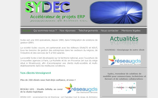 sydec.fr website preview