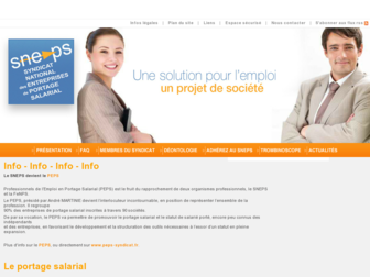 sneps.fr website preview