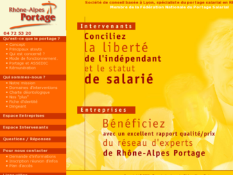 rhone-alpes-portage.com website preview