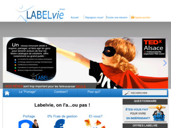 label-vie.fr website preview