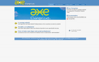 axe-entreprises.com website preview