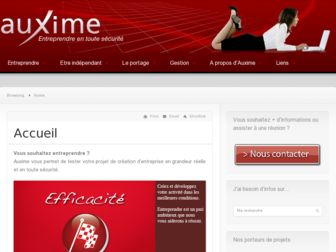 auxime.net website preview