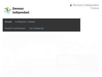 devenezindependant.fr website preview