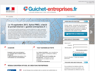 guichet-entreprises.fr website preview