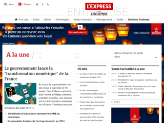 lentreprise.lexpress.fr website preview