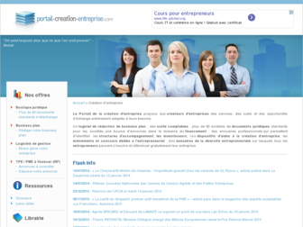 portail-creation-entreprise.com website preview