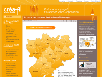 creafil.rhonealpes.fr website preview