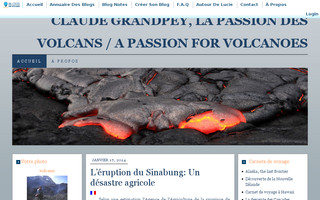 volcans.blogs-de-voyage.fr website preview