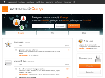 communaute.orange.fr website preview