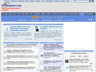 mobiles.developpez.com website preview