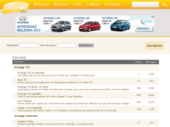 forum.orangeinfo.fr website preview