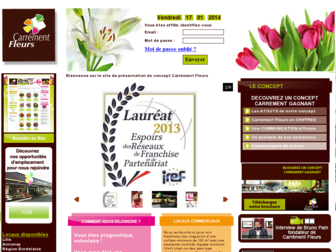 carrementfleurs.fr website preview