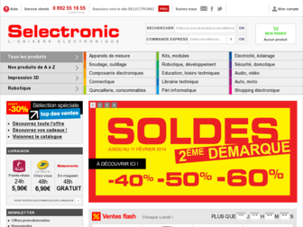 selectronic.fr website preview