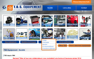 tbsequipement.fr website preview