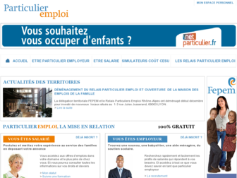 particulieremploi.fr website preview