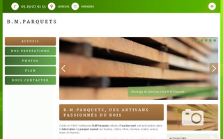 scieri-parqueterie-bmparquets.fr website preview