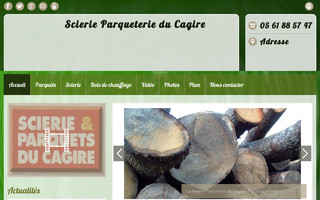 scierie-parqueterie-cagire.com website preview