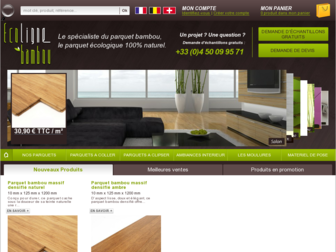 parquet-bambou-flottant.com website preview