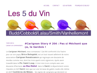 les5duvin.wordpress.com website preview