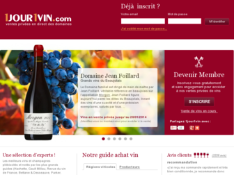 1jour1vin.com website preview