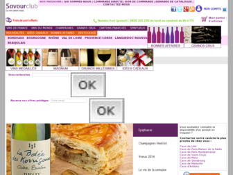 savourclub.fr website preview