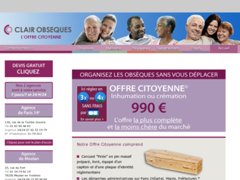 clair-obseques.com website preview