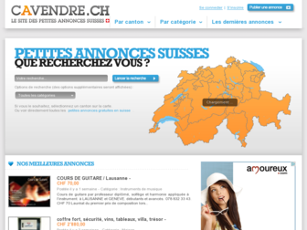 cavendre.ch website preview