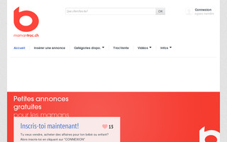 mamantroc.ch website preview