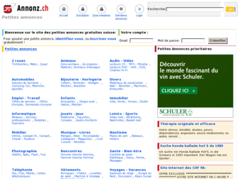 annonz.ch website preview