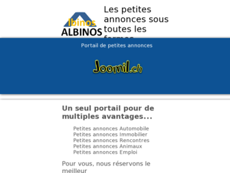 albinos.ch website preview