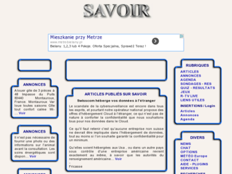 savoir.ch website preview