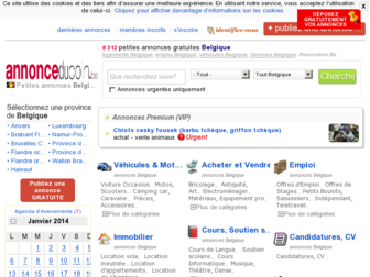 annonceducoin.be website preview