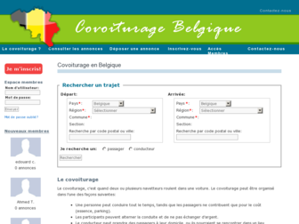 covoiturage-belgique.be website preview