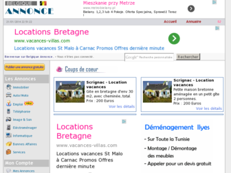 belgique-annonce.com website preview