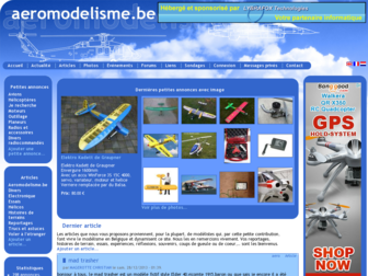 aeromodelisme.be website preview