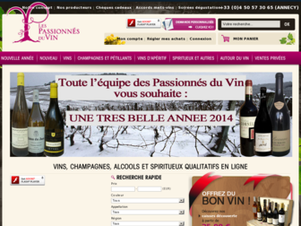 lespassionnesduvin.com website preview