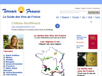 terroirs-france.com website preview