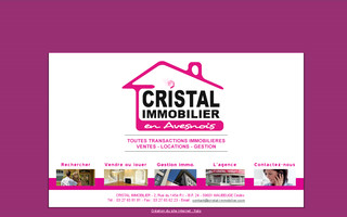 cristal-immobilier.com website preview