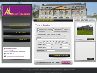 acrobateimmobilier.fr website preview