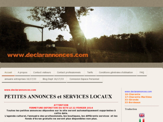 declarannonces.com website preview