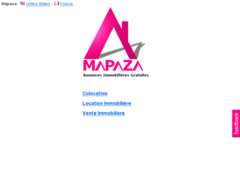 mapaza.fr website preview