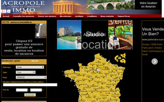 acropole-immo.net website preview