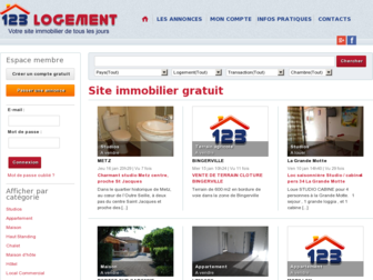 123logement.fr website preview