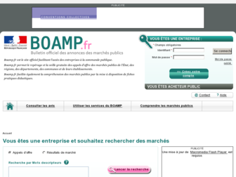 boamp.fr website preview