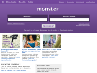 monster.fr website preview