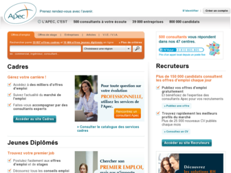 apec.fr website preview