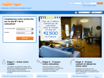 appartager.com website preview