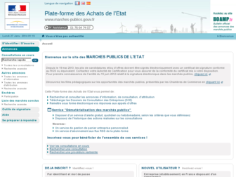 marches-publics.gouv.fr website preview